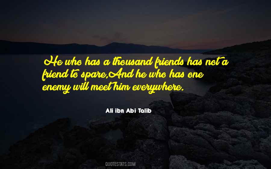 Quotes About Enemy Friendship #1480393