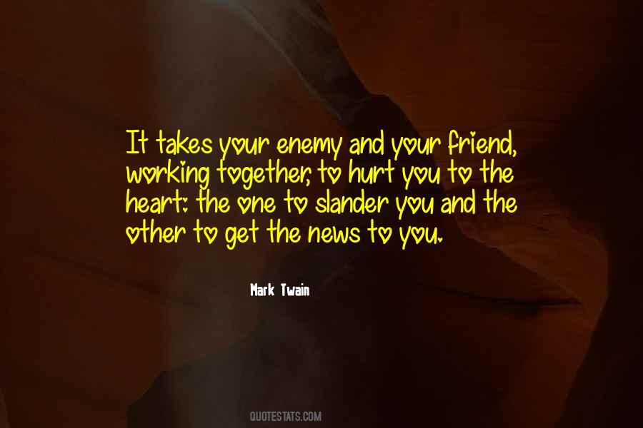 Quotes About Enemy Friendship #1615271