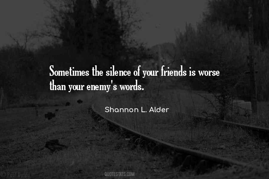 Quotes About Enemy Friendship #1787064