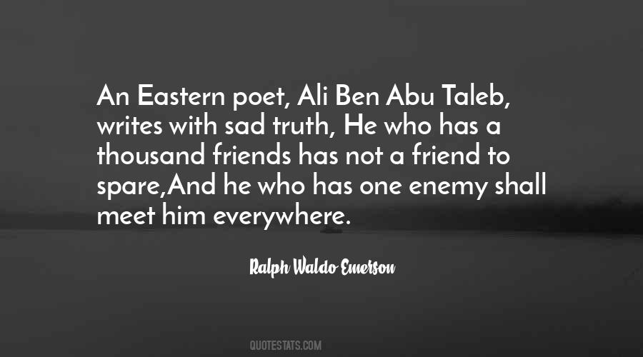 Quotes About Enemy Friendship #32322