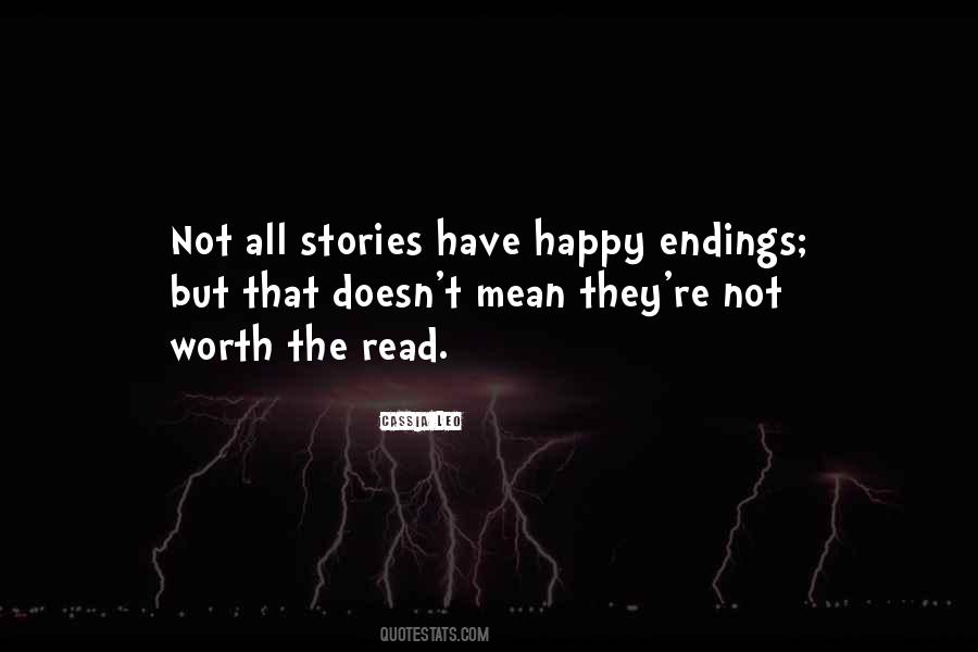 Quotes About Endings Of Stories #1747942