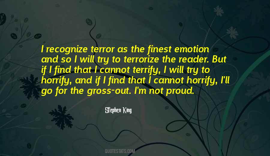 Quotes About Terrify #16961