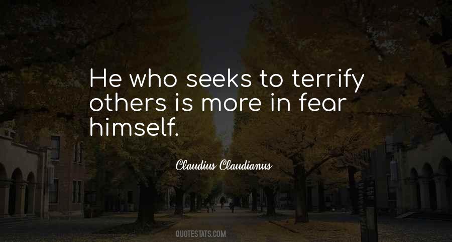 Quotes About Terrify #281898