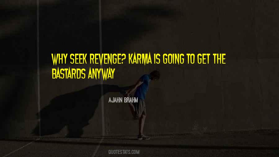 Karma Vs Revenge Quotes #190269