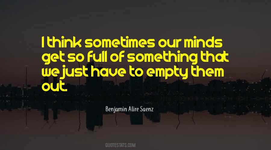 Quotes About Empty Minds #216700