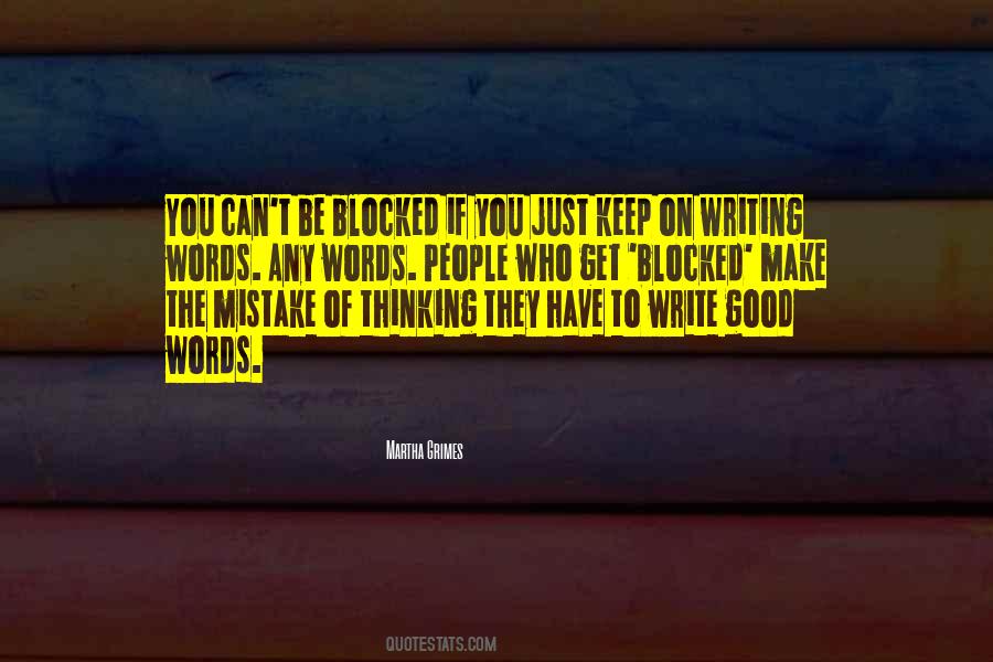 Keep On Writing Quotes #747542