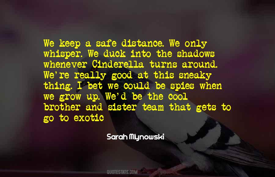 Keep Safe Distance Quotes #545797