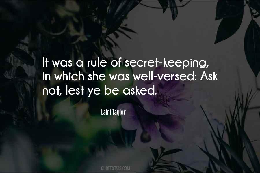 Keeping A Secret Quotes #1871713
