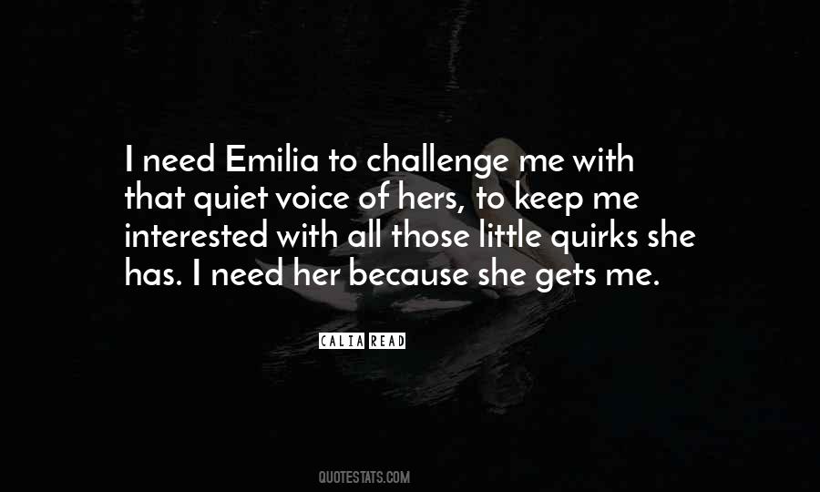 Quotes About Emilia #1817021