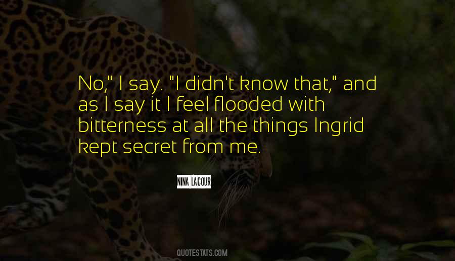 Kept Secret Quotes #573575