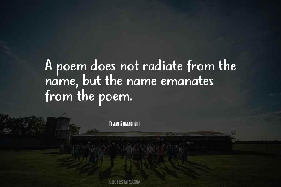 Quotes About Emanation #537334