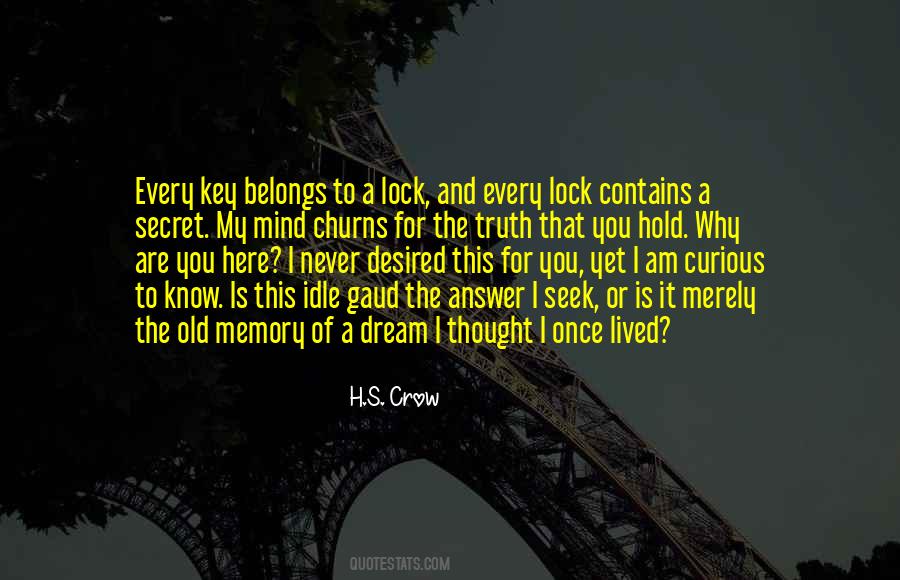 Key And Lock Quotes #1045117