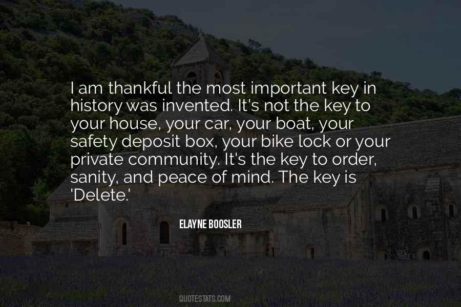 Key And Lock Quotes #690964