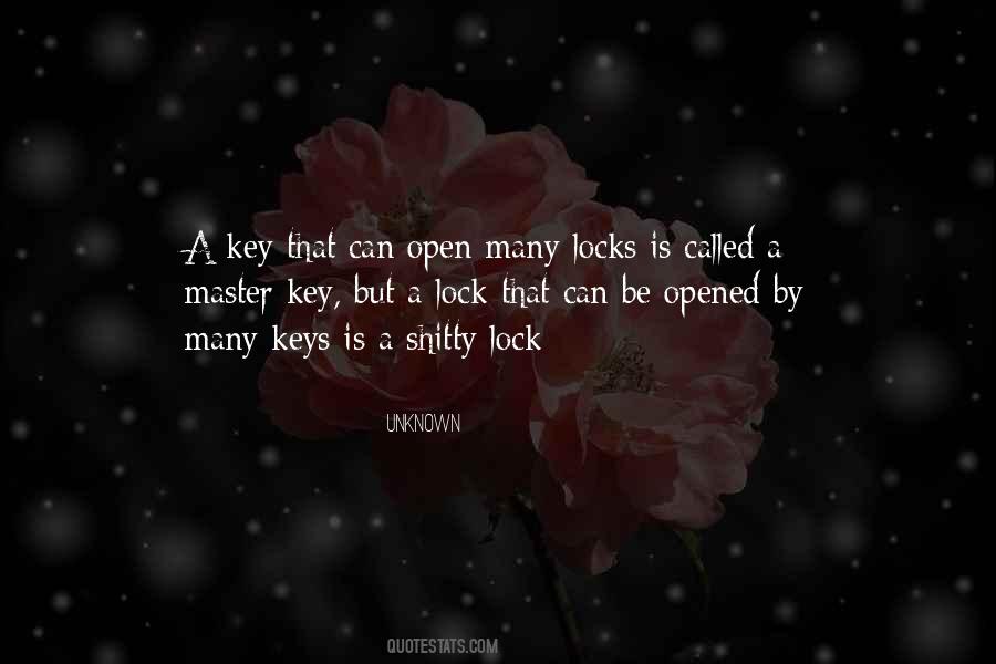 Key Lock Quotes #1087830