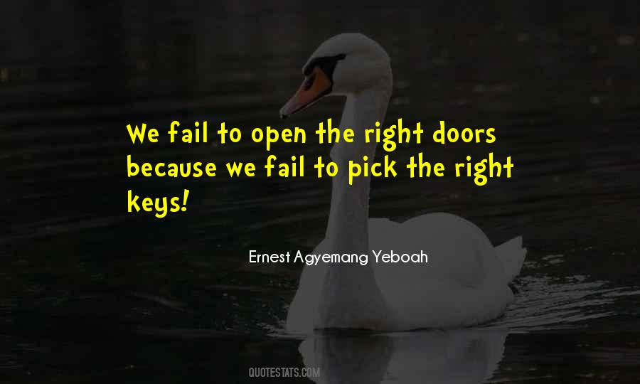 Keys Open Doors Quotes #1387280