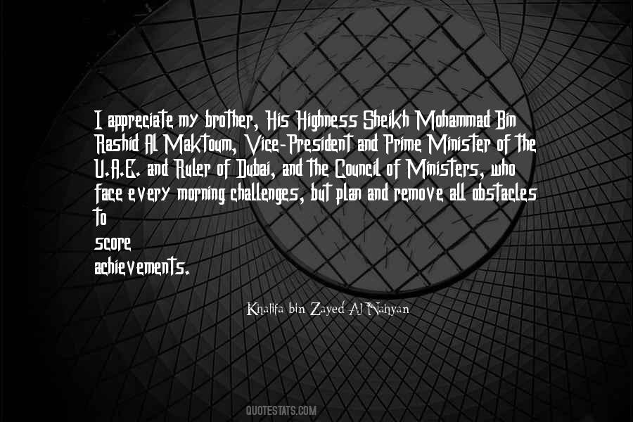 Khalifa Bin Zayed Quotes #1205397