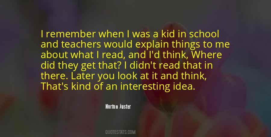 Kid In School Quotes #485694