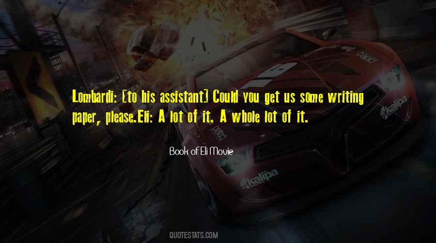 Quotes About Eli #394588