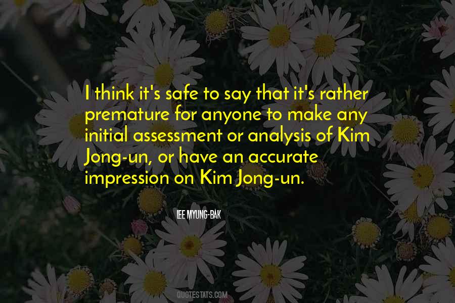 Kim Jong Quotes #1045883