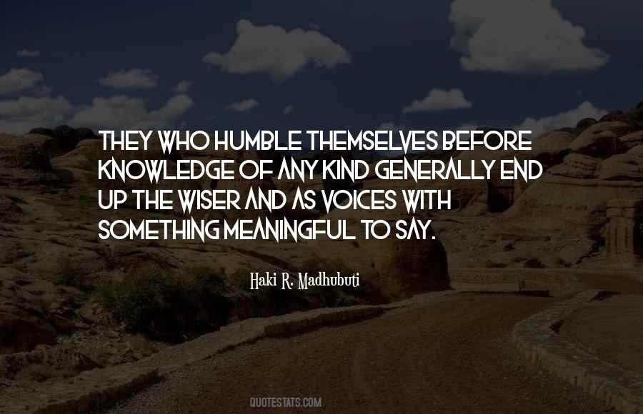 Kind And Humble Quotes #511898