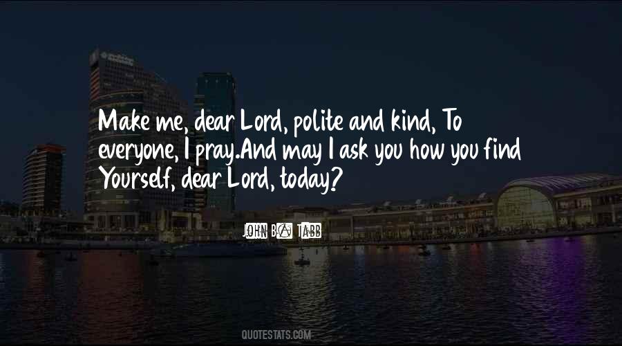 Kind And Polite Quotes #123151