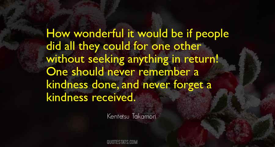Top 41 Kindness In Return Quotes Famous Quotes Sayings About Kindness In Return
