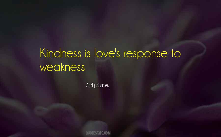 Kindness Vs Weakness Quotes #150469