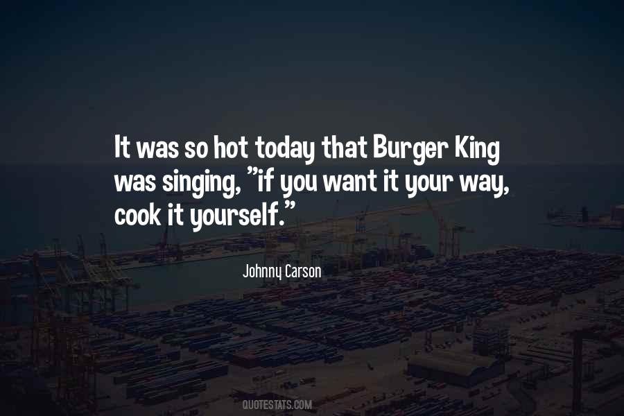 King Burger Quotes #721460