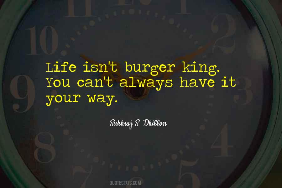 King Burger Quotes #8717