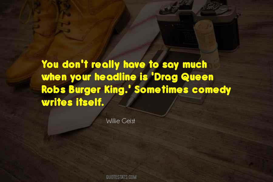 King Burger Quotes #957263