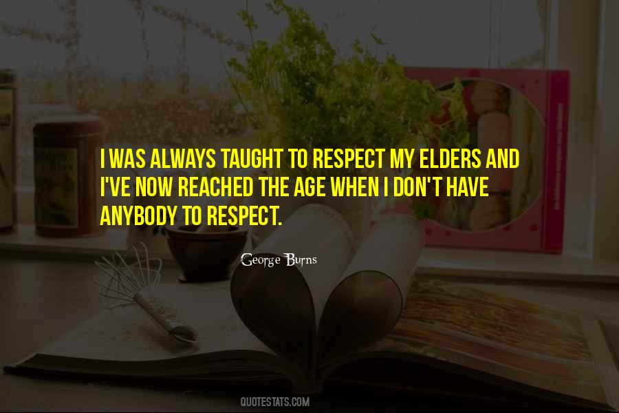 Quotes About Elders Respect #845077