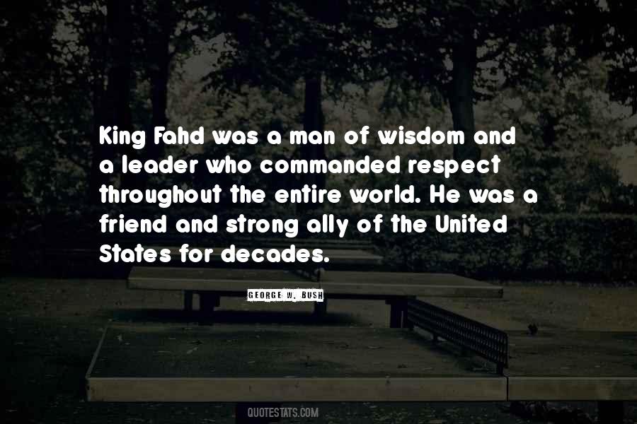 King Fahd Quotes #784509