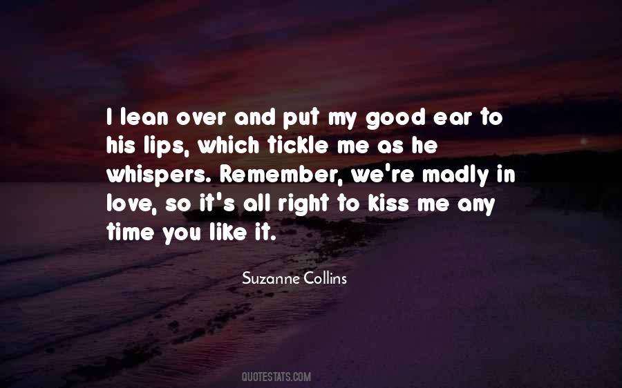 Kiss Lips Love Quotes #1253396