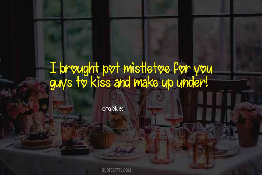 Kiss Me Under The Mistletoe Quotes #1774614