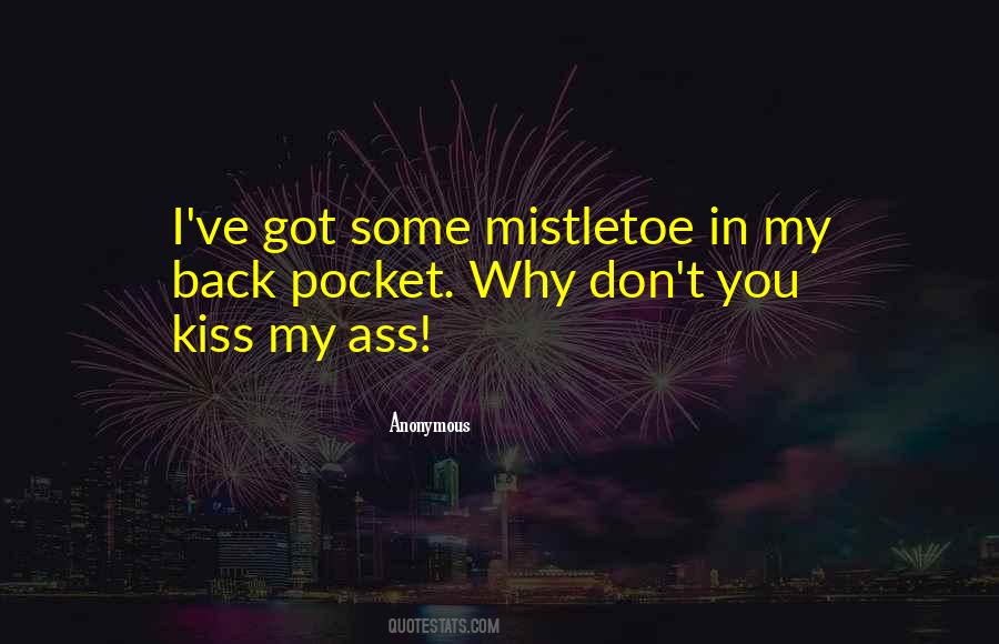 Kiss Me Under The Mistletoe Quotes #521402