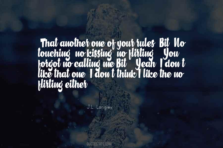 Kissing And Touching Quotes #1000213