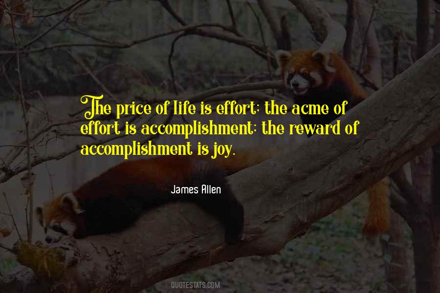 Quotes About Effort And Reward #1324869