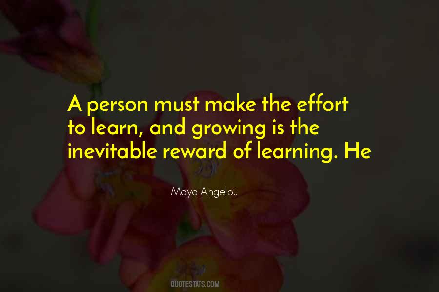 Quotes About Effort And Reward #1579091