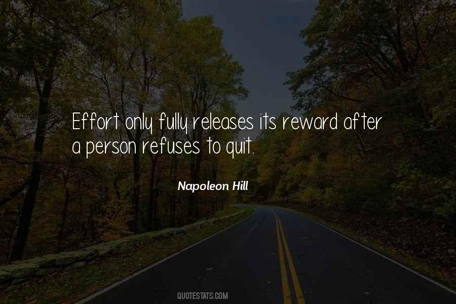 Quotes About Effort And Reward #1619492