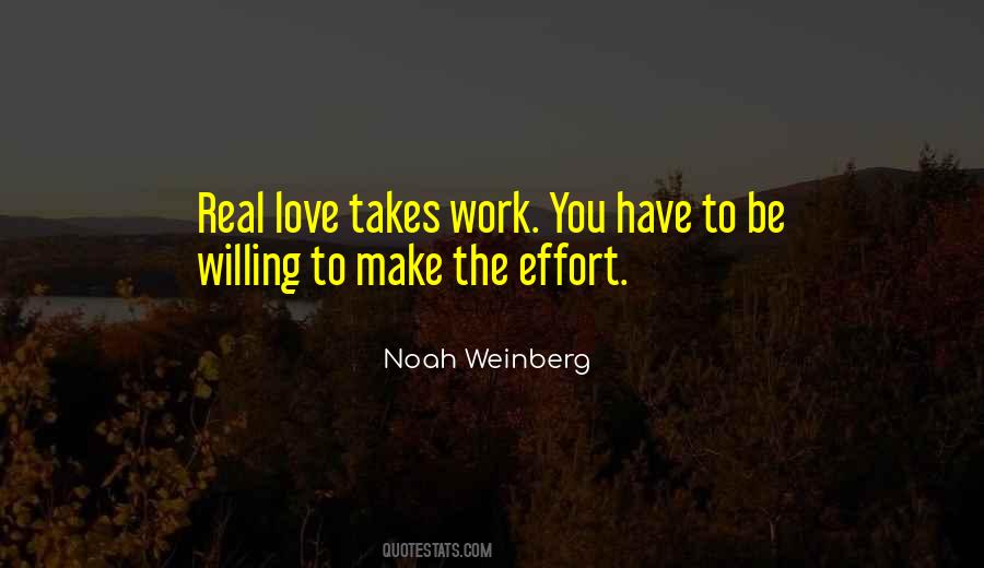 Quotes About Effort And Love #380926