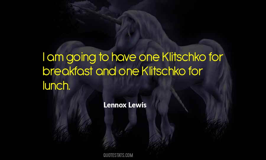 Klitschko Quotes #64474