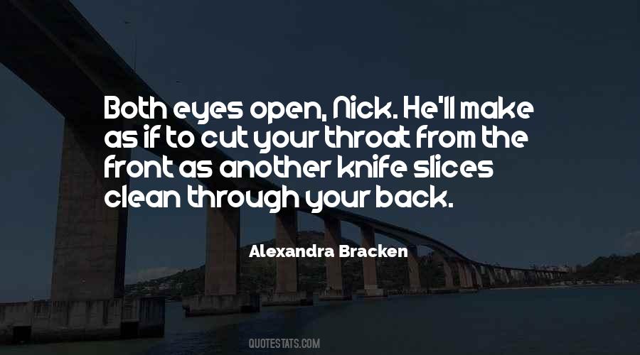 Knife In Your Back Quotes #830836