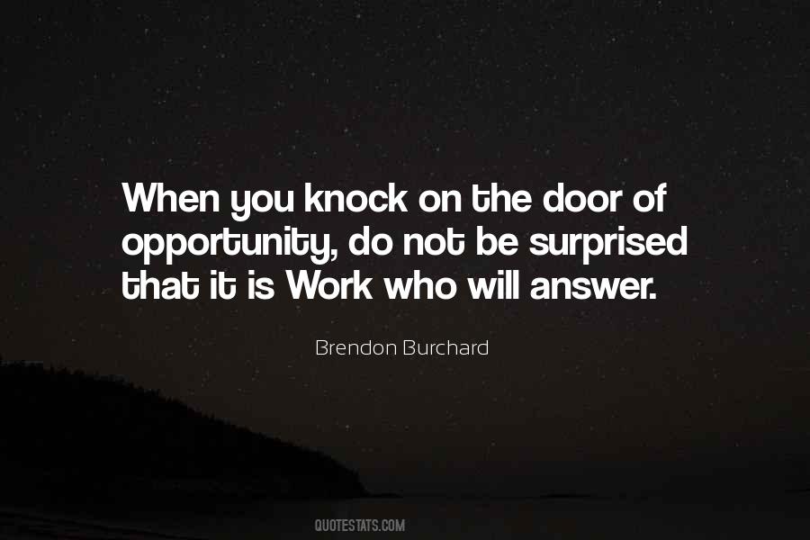 Knock Door Quotes #485459