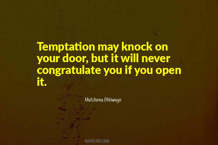 Knock Door Quotes #581480