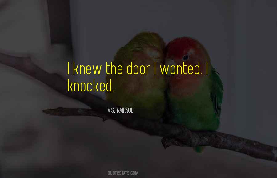 Knock Door Quotes #706524