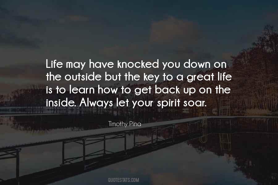 Knocked Back Down Quotes #906640