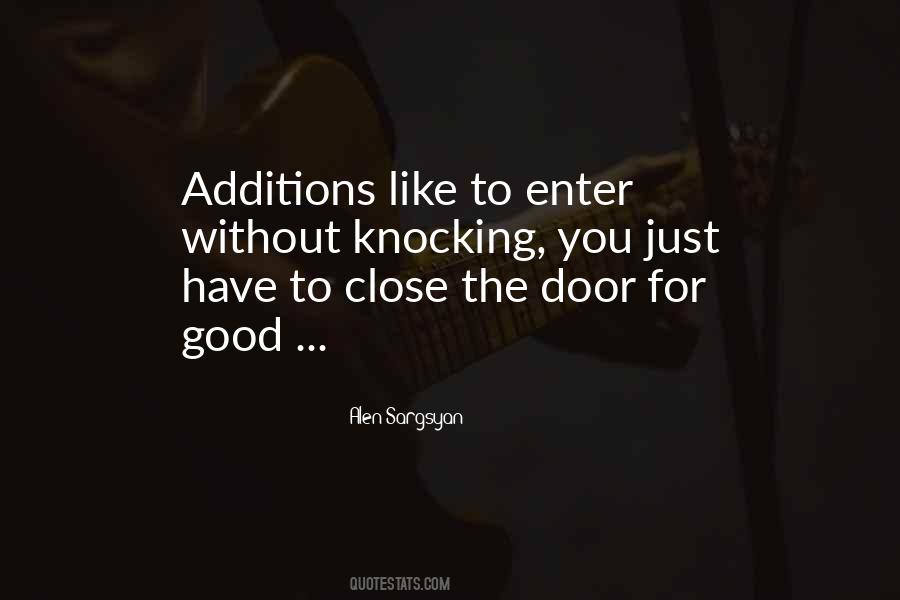 Knocking At Your Door Quotes #339513