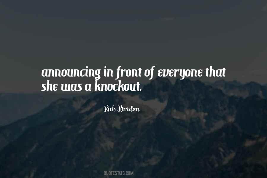 Knockout Quotes #442957