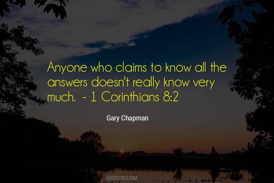 Know All The Answers Quotes #1822684