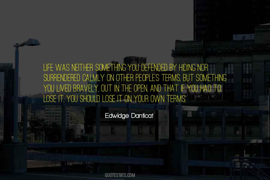 Quotes About Edwidge #986967